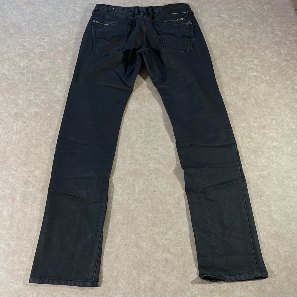 Guess Ultra Slim McCrae Fit Black Pants Size 29x32 - Picture 6 of 9
